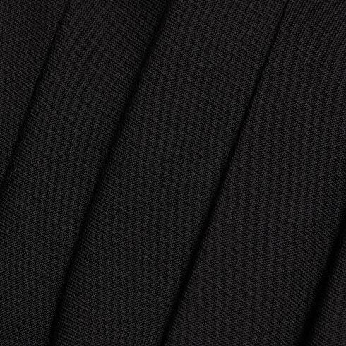 Gucci Pleated Wool Mini Dress In Black