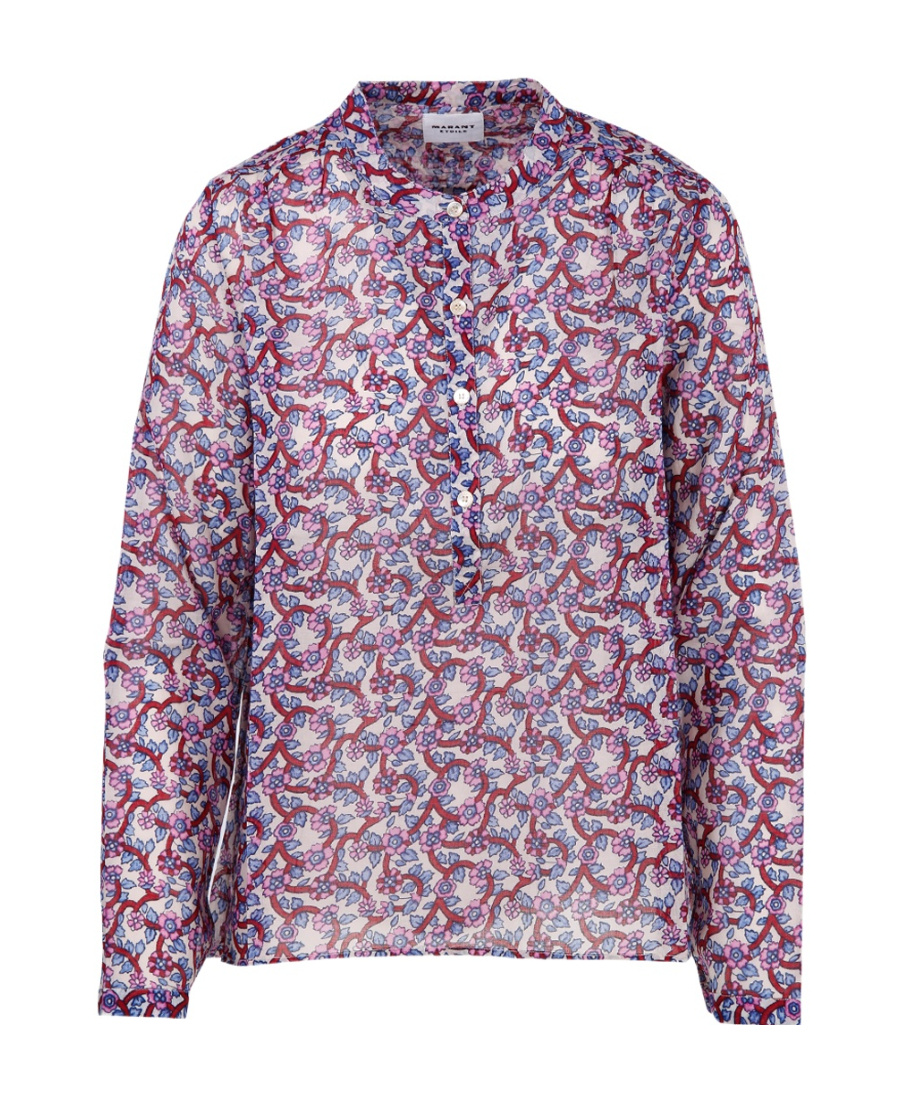 Isabel Marant Étoile Floral-print Long-sleeve Shirt In Multicolor