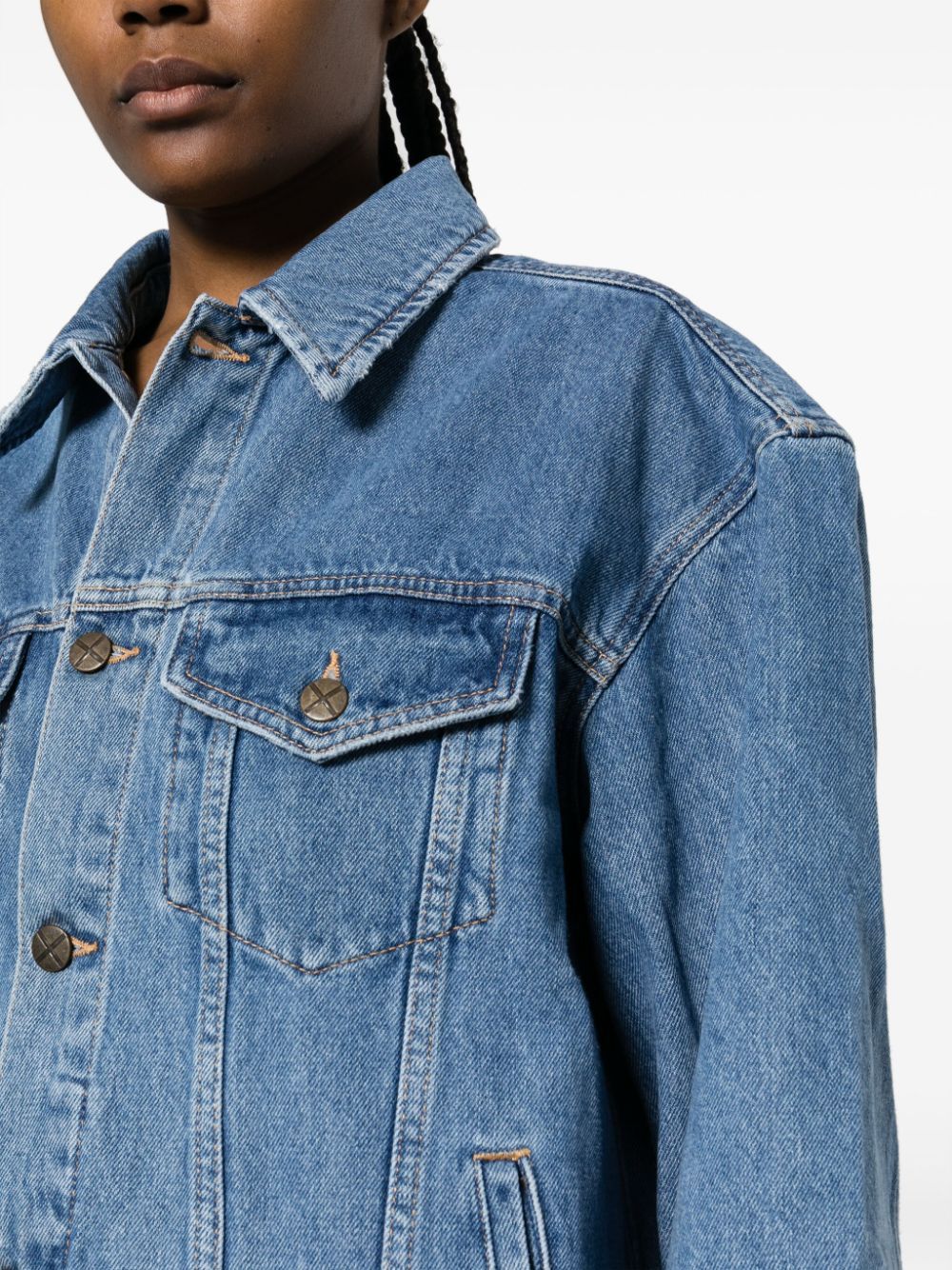 Ksubi Heritage Denim Trucker Jacket In Blue