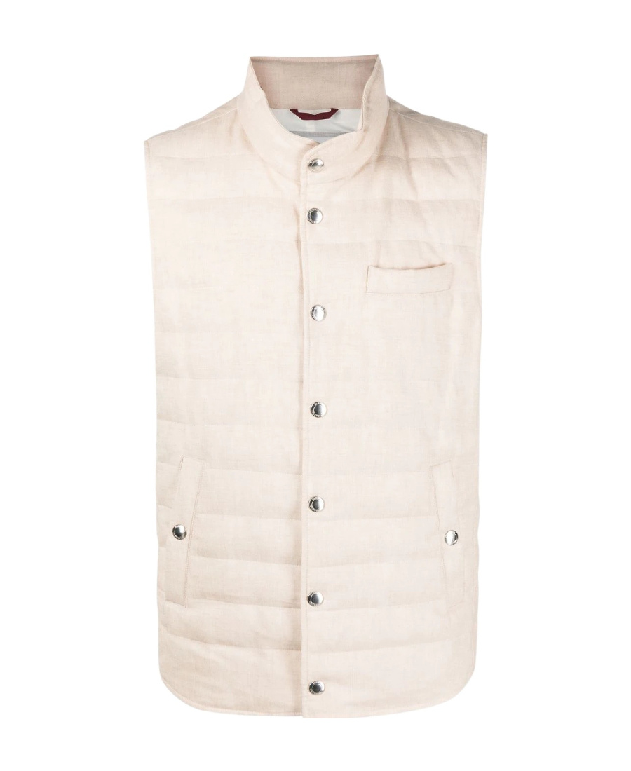 Brunello Cucinelli Nylon Down Vest In White