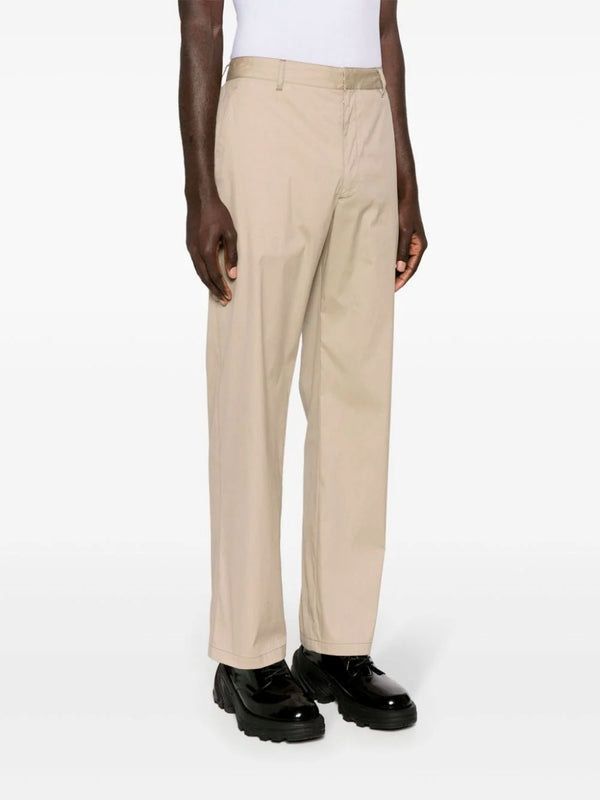 Prada Belt-loop Casual Pants In Rope Ash
