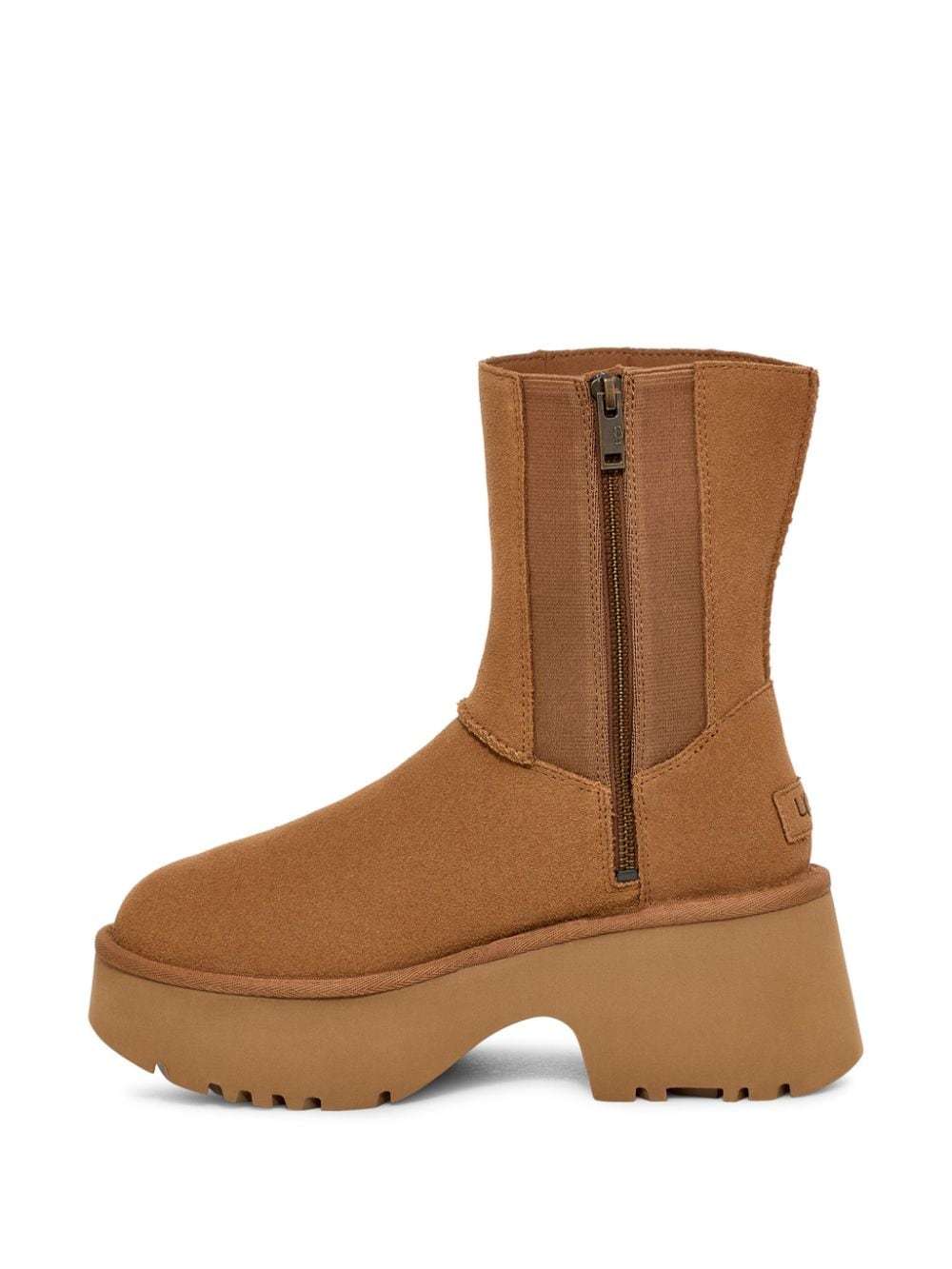 Shop Ugg Logo Short Boots In Brown
