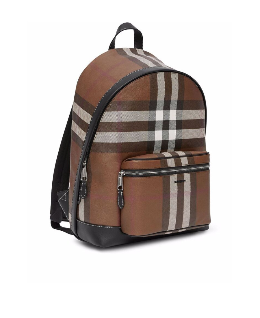 Burberry Check-print Backpack In Brown