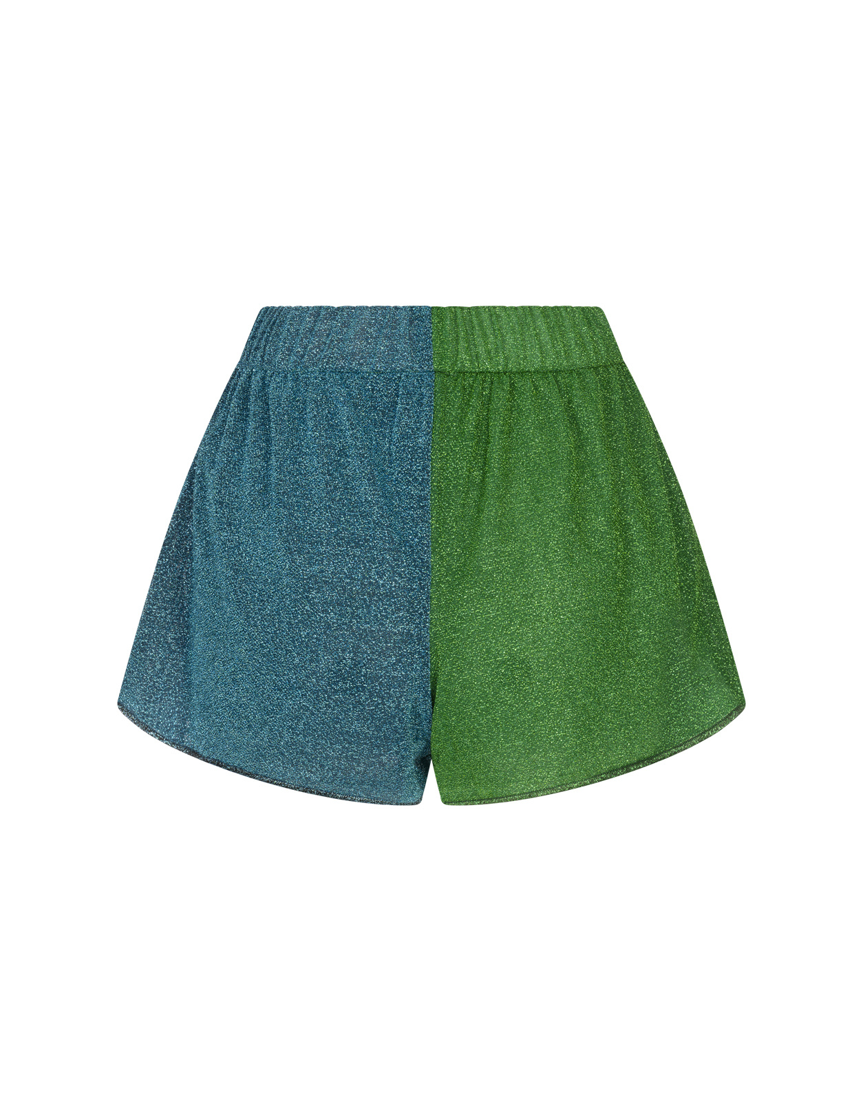 Oseree Elastic Waist Button Decorative Shorts In Multi