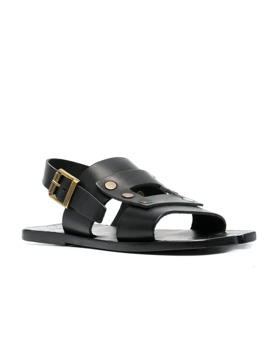 Shop Maison Margiela Tabi Gladiator Sandals In Black