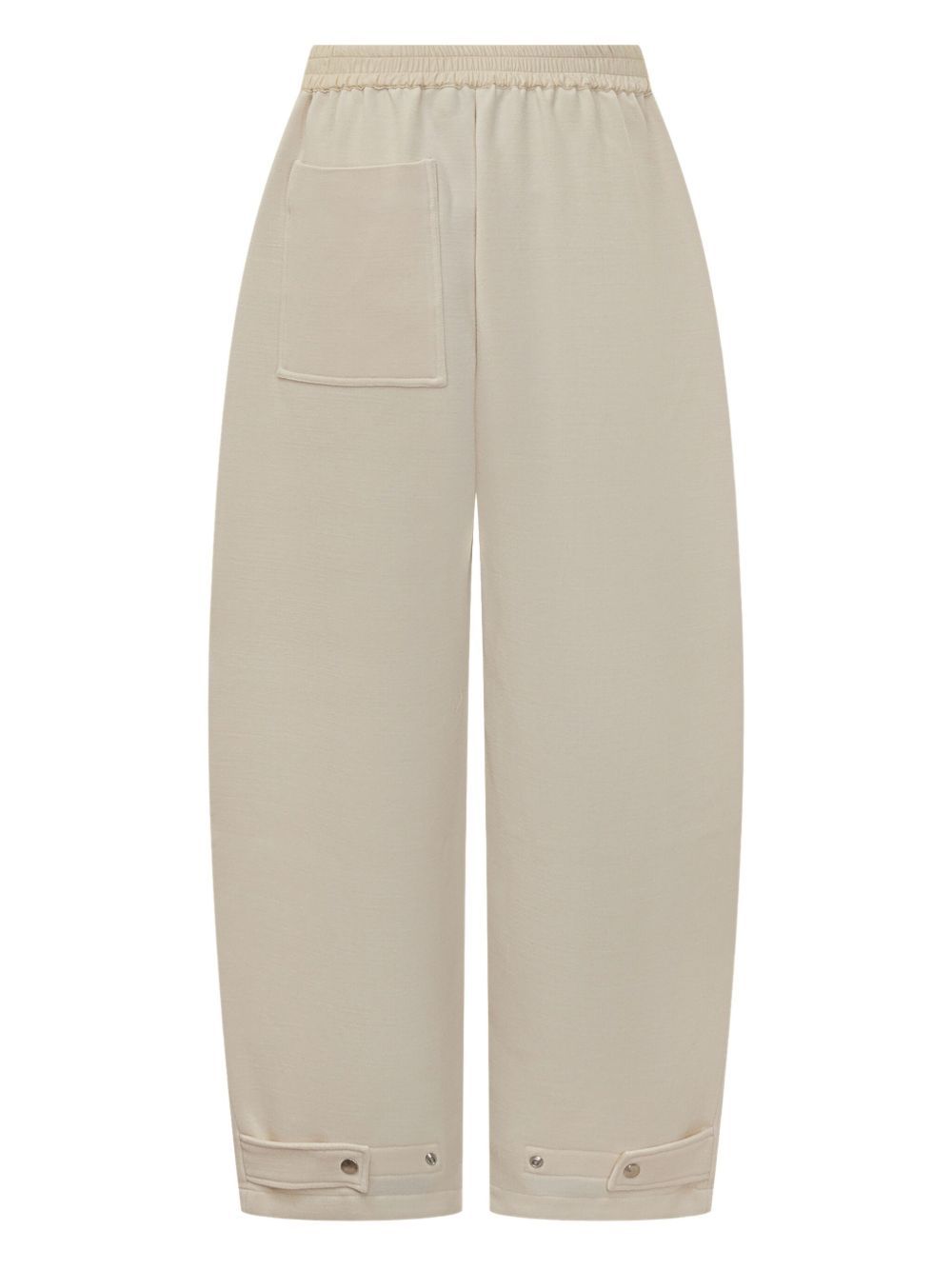 Studio Nicholson Elastic Waist Casual Pants In Neutral