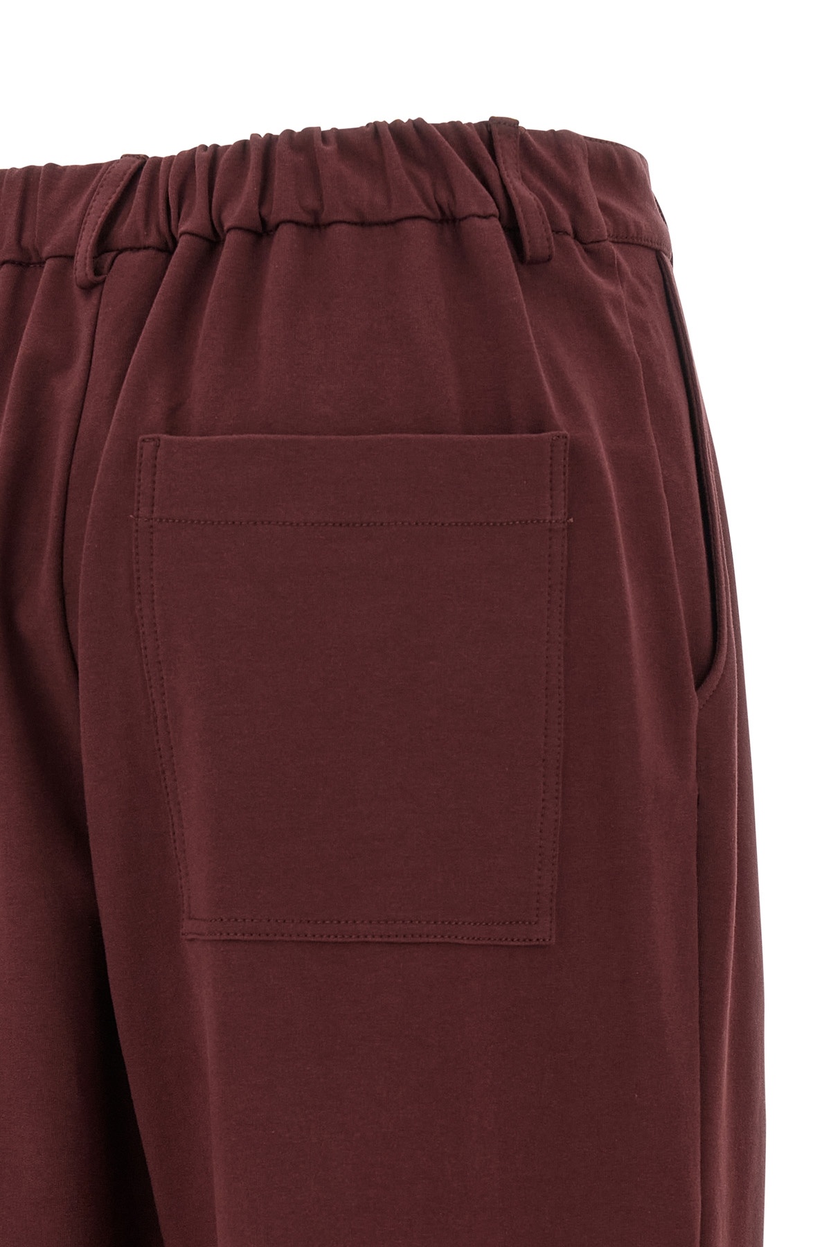 Brunello Cucinelli Joggers With Elastic Waistband And Pockets In Brown