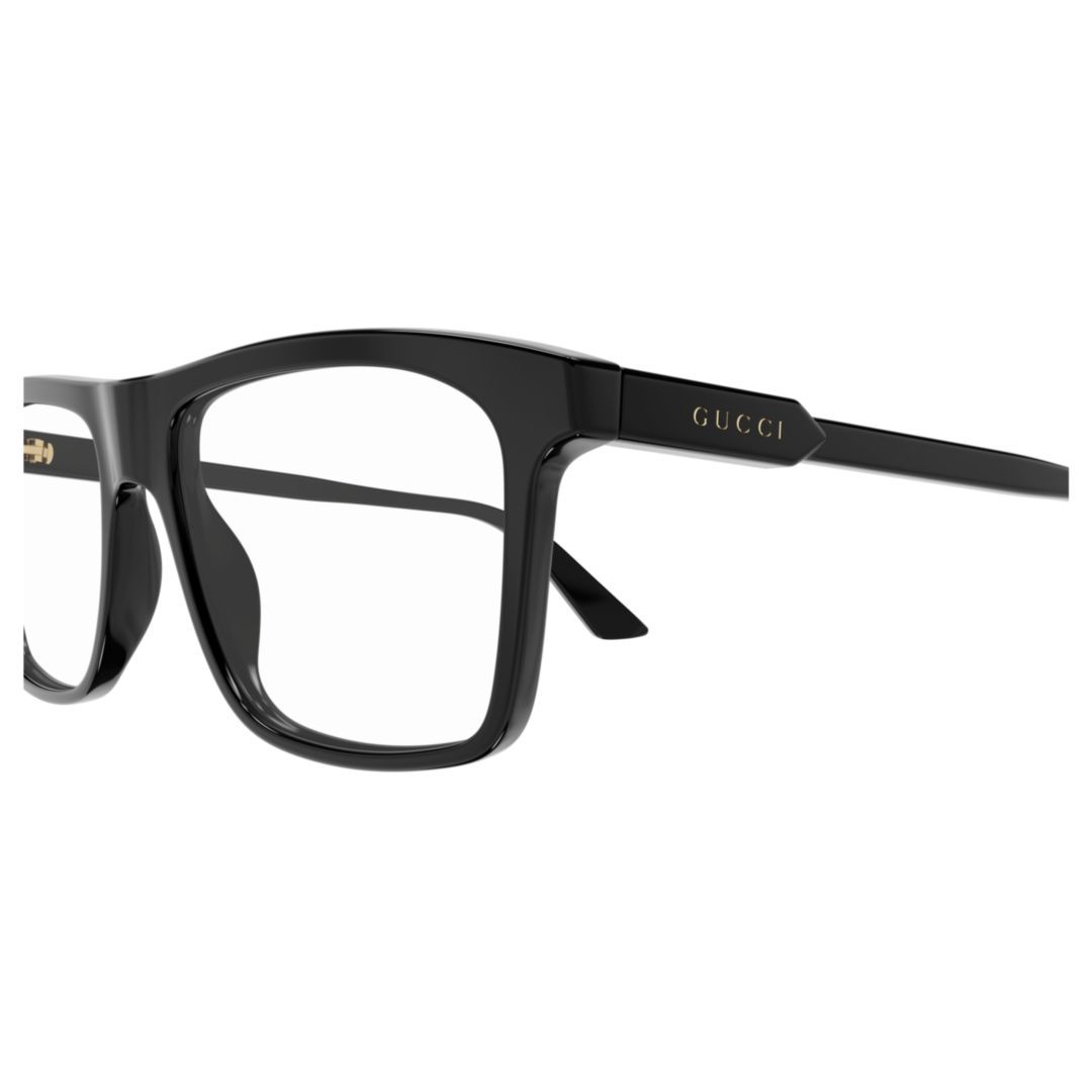 Gucci Demo Rectangular Men's Eyeglasses Gg0006oan 001 55 In Black