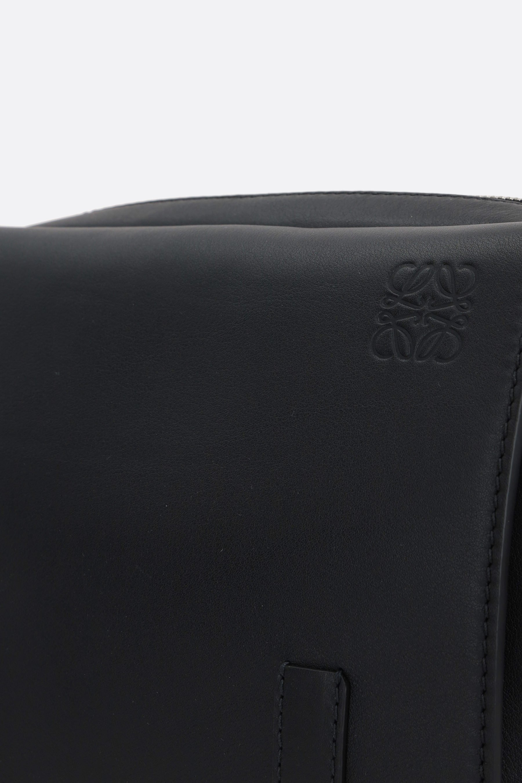 Loewe Small Military Leather Messenger Bag In Black