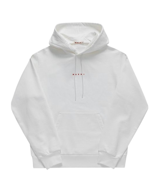 Marni Drawstring Sweatshirt In White