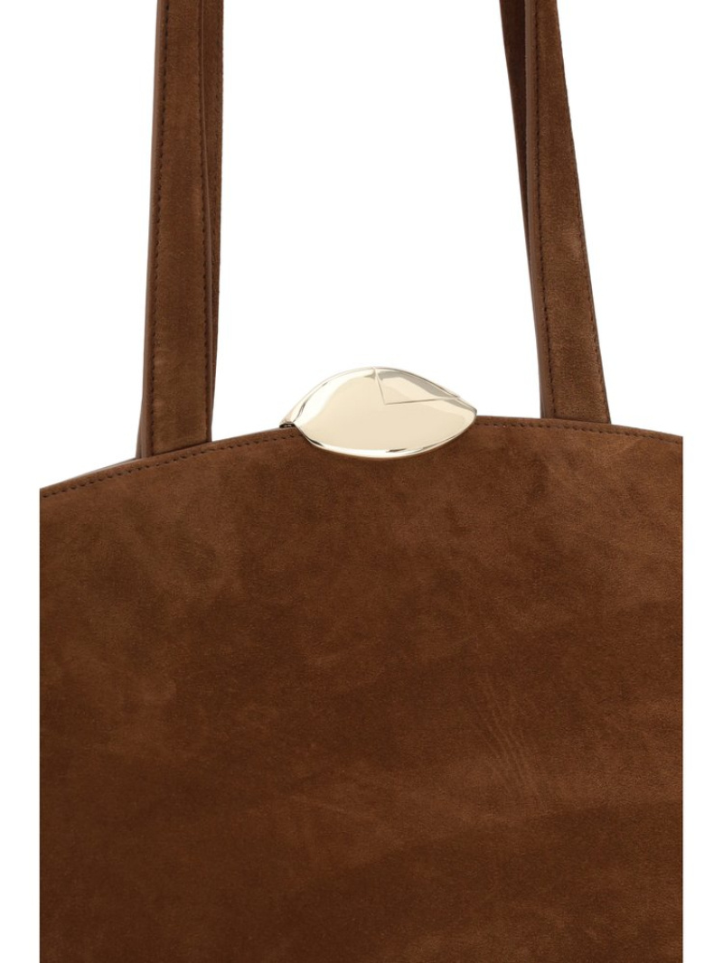 Benedetta Bruzziches Trapezoidal Handbag In Brown