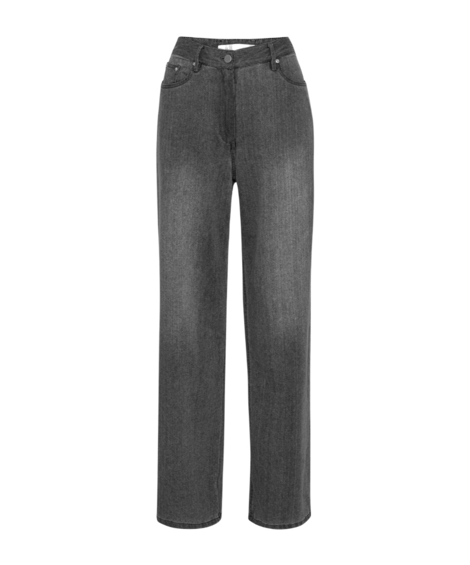 Remain Birger Christensen High-waist Straight-leg Jeans In Gray
