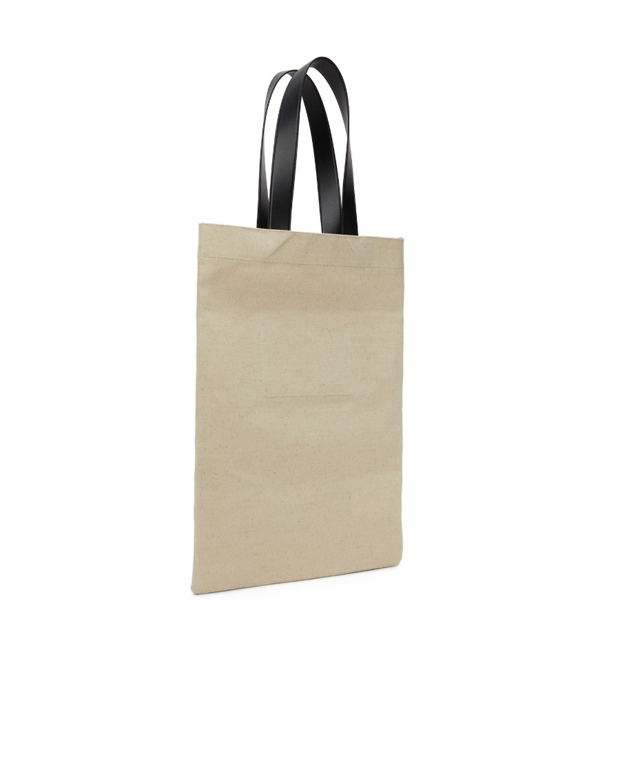 Jil Sander Canvas Tote Bag In Nude