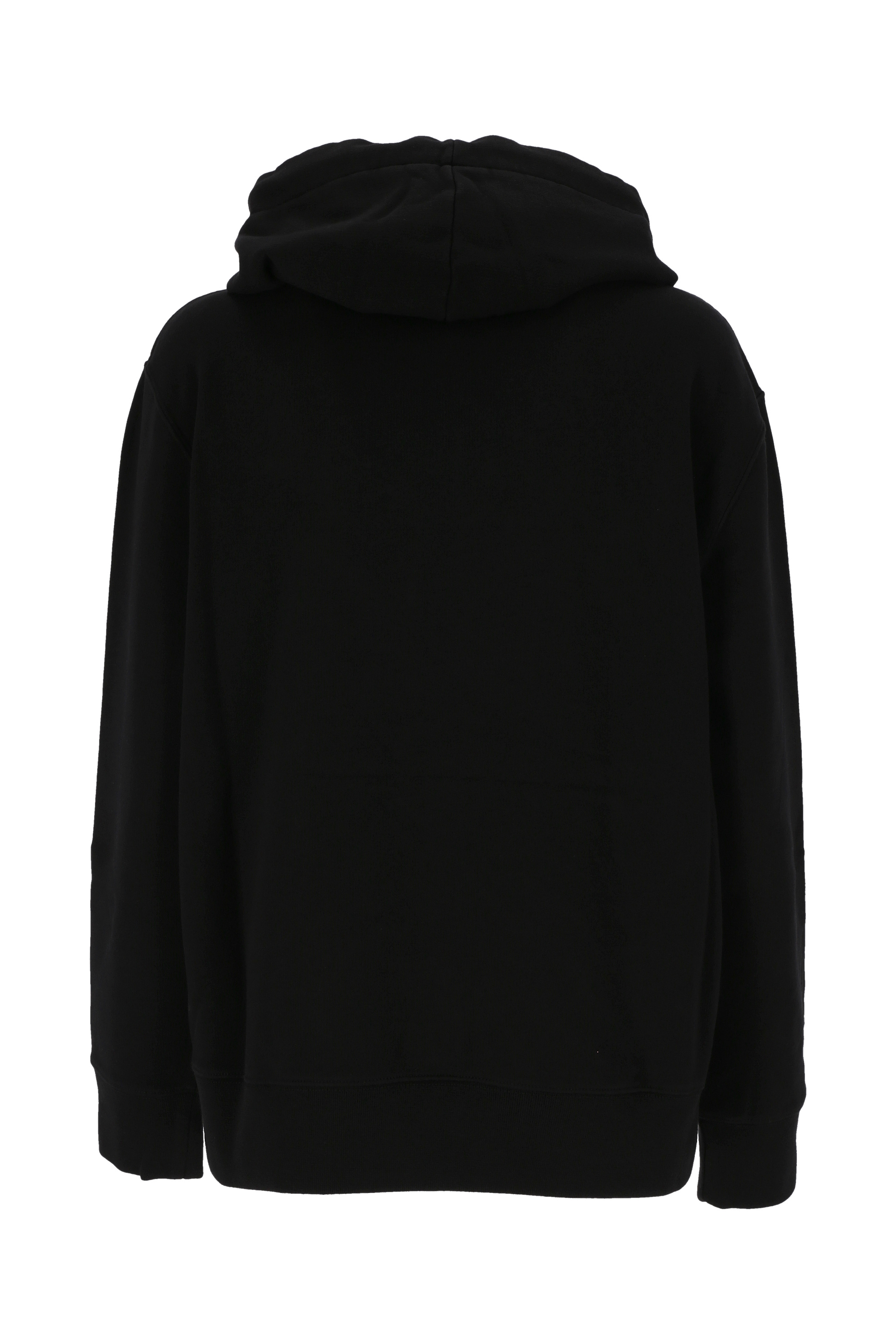 Lanvin Logo-print Drawstring Hoodie In Black