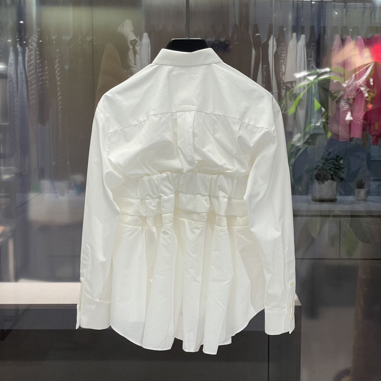 SACAI LOGO LONG-SLEEVED SHIRT