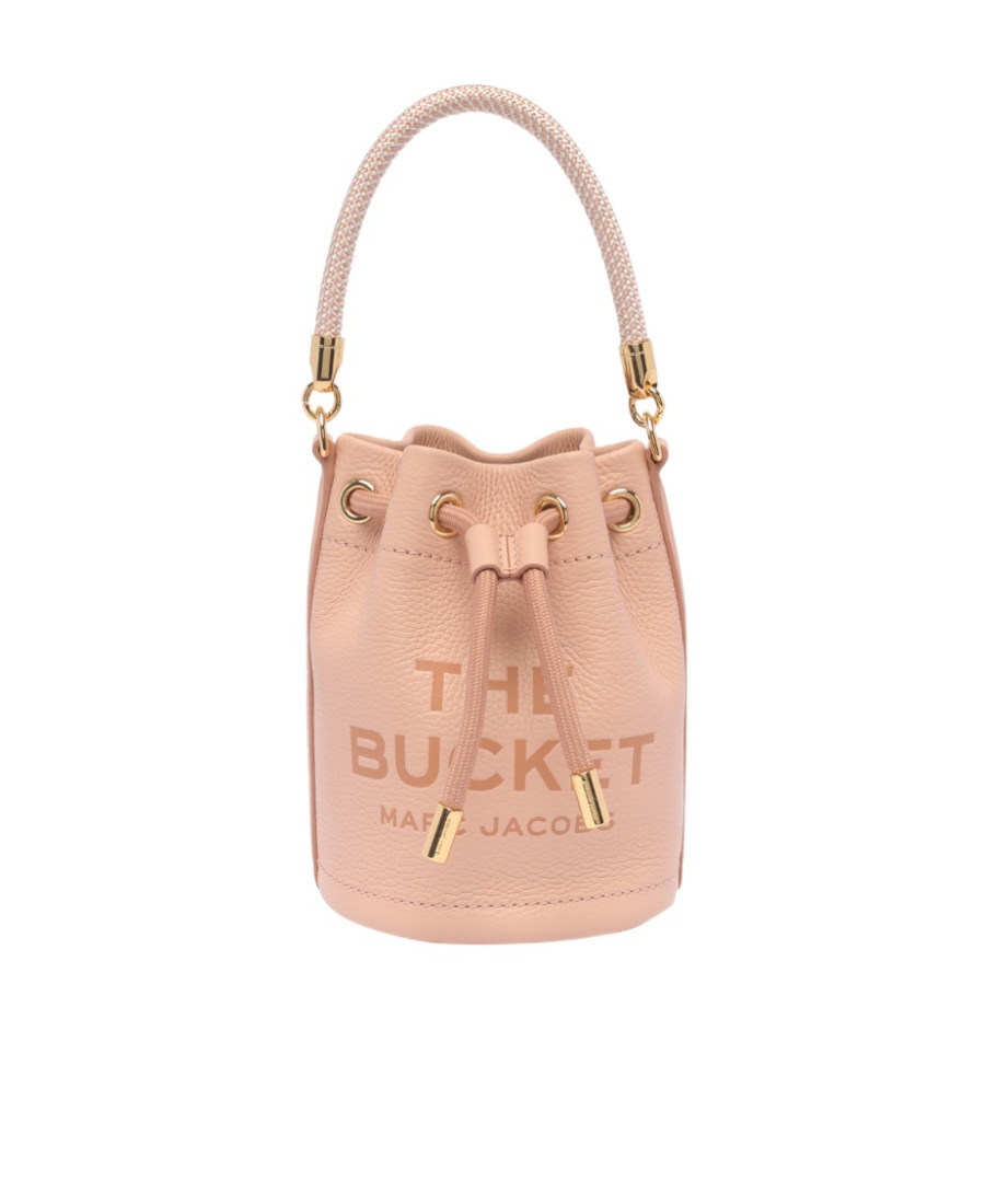 Marc Jacobs Small The Bucket Leather Bag In Nude