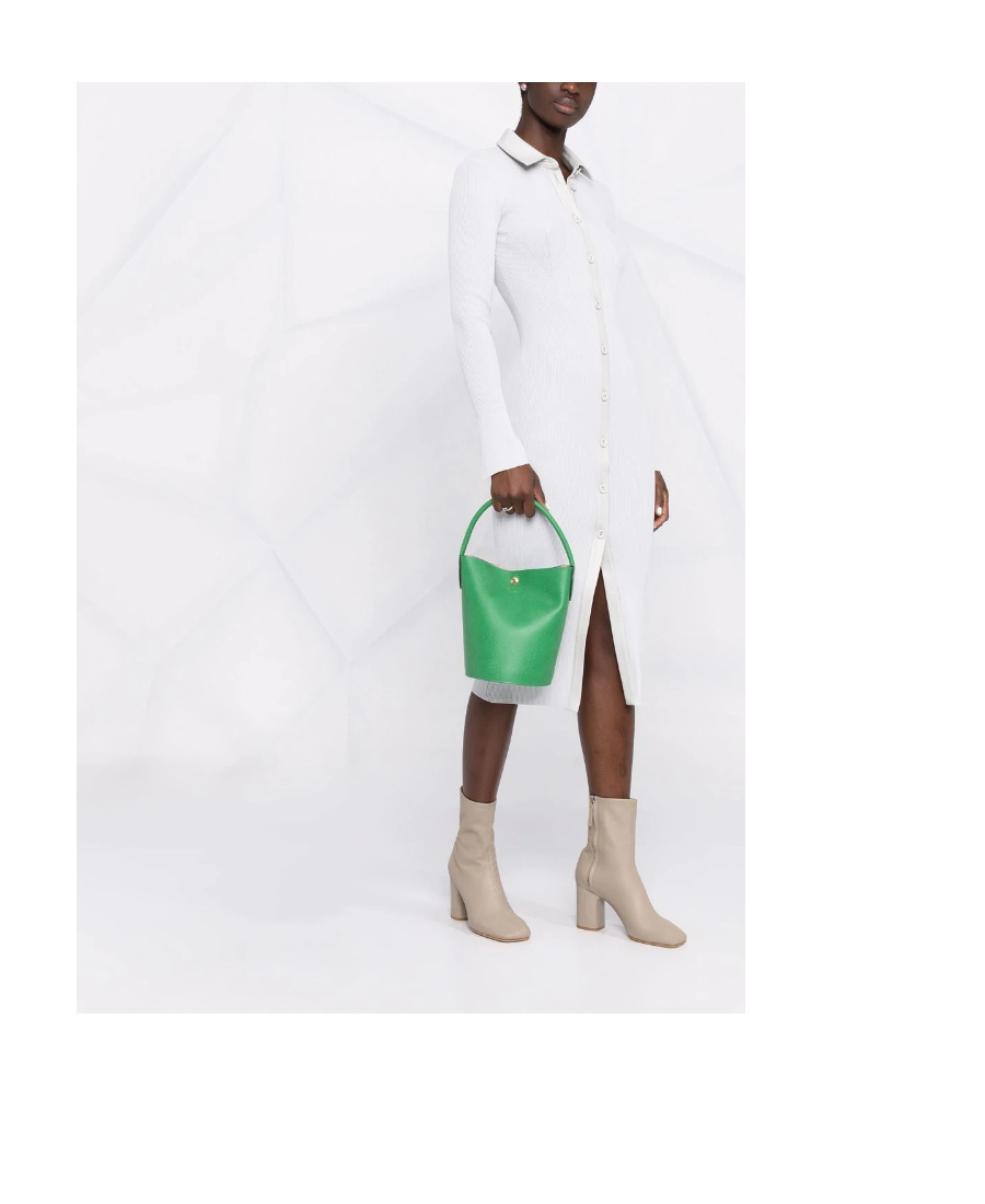 Longchamp Xs Epure Leather Crossbody Bag In Green