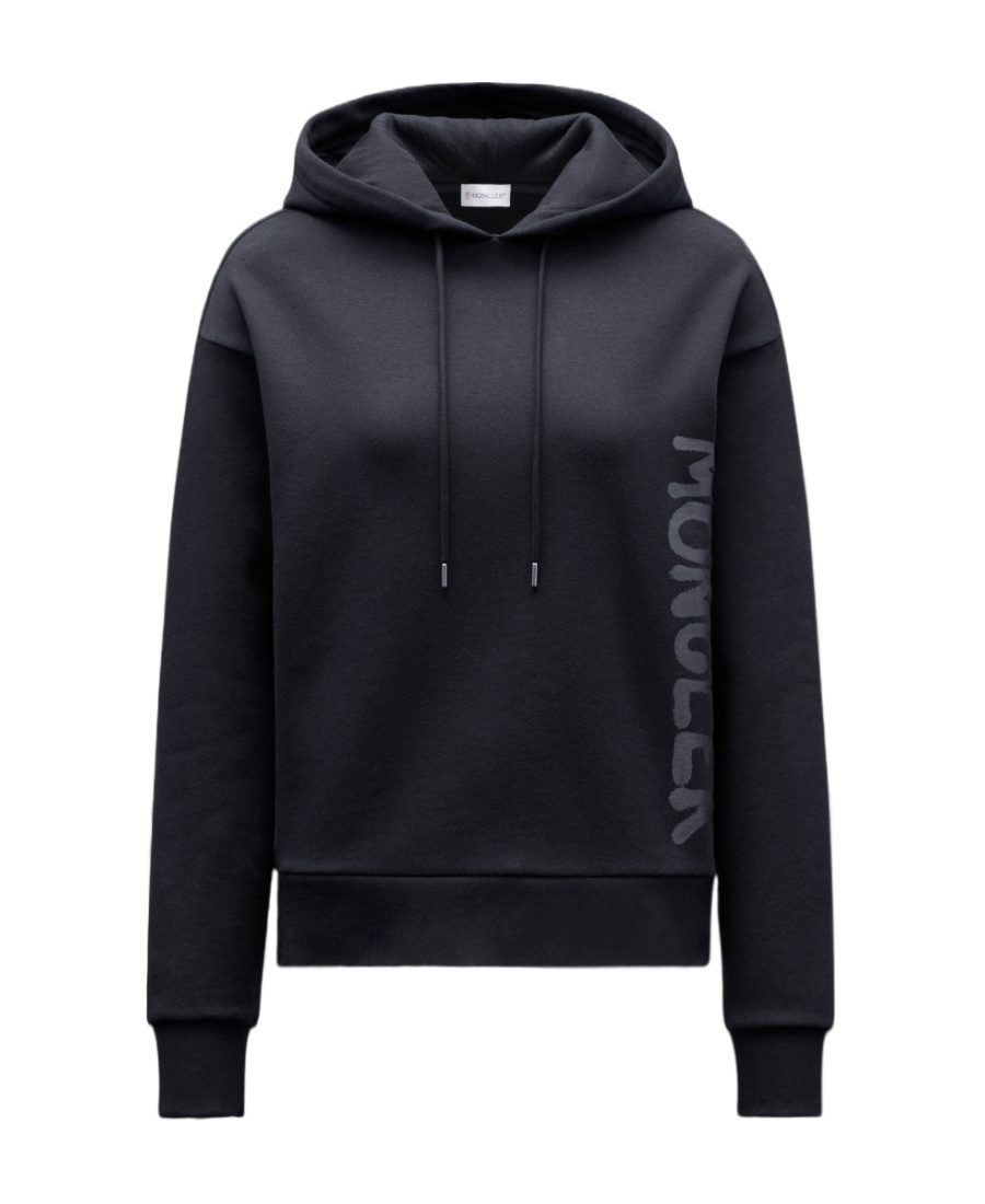 Moncler Logo-print Hoodie In Black