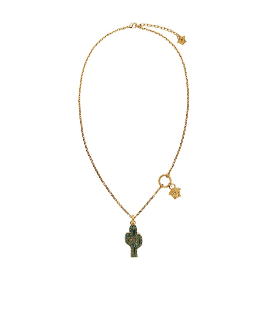Versace Medusa-charm Chain Necklace In Yellow