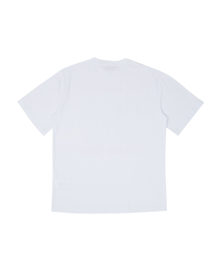 Msgm Printed Short-sleeved T-shirt In White