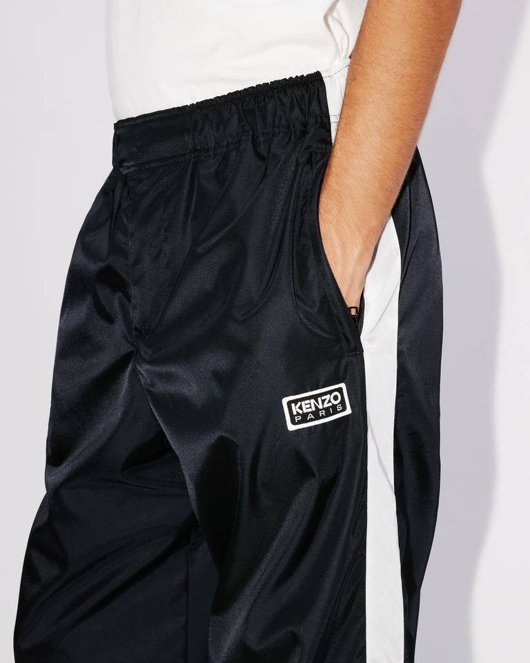 Kenzo Logo-patch Drawstring Track Pants In Black
