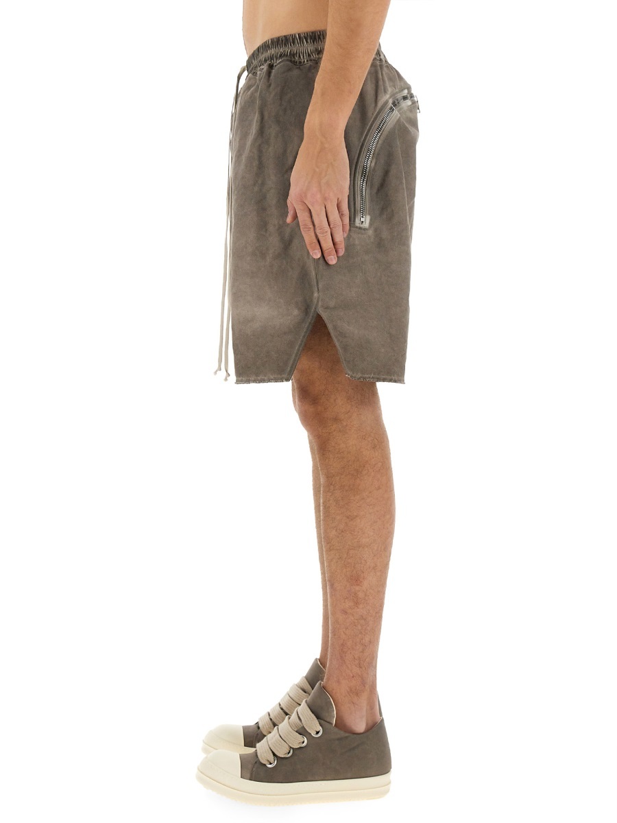 Rick Owens Drkshdw Drawstring Shorts In Gray