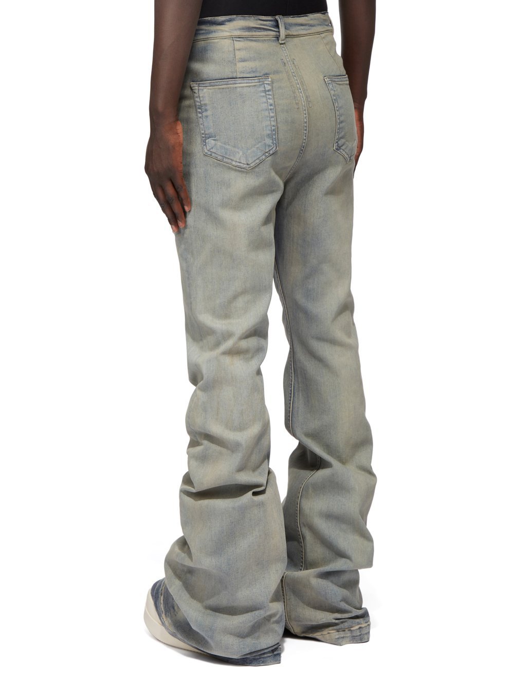 Rick Owens Drkshdw Bolan Bootcut Stretch Denim Jeans In Gray