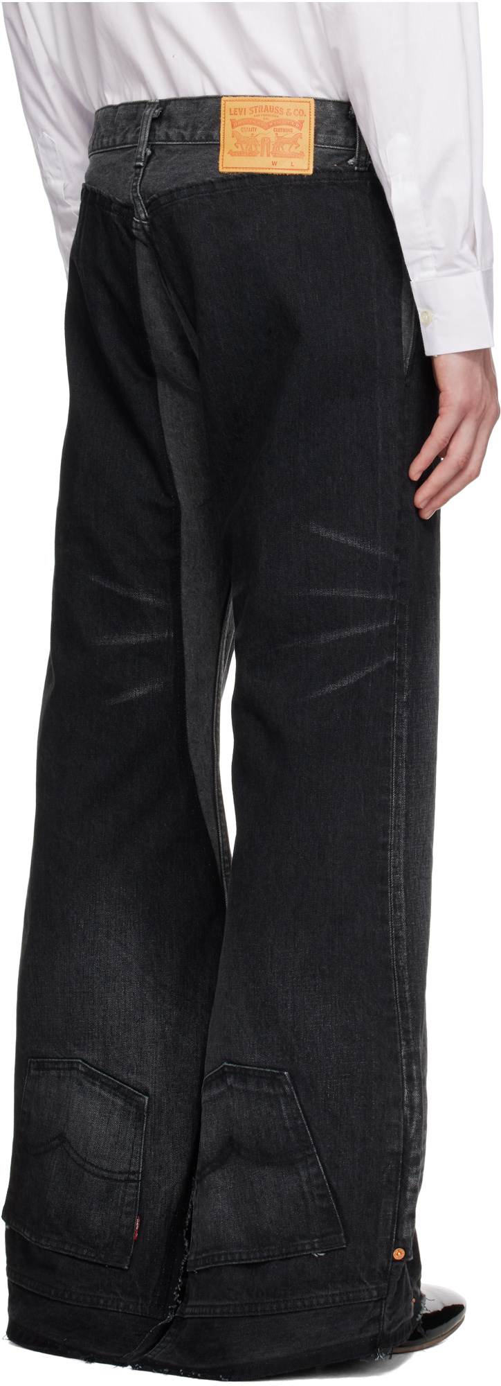 Junya Watanabe Black Levi's Edition Garment Treated W Name Jeans