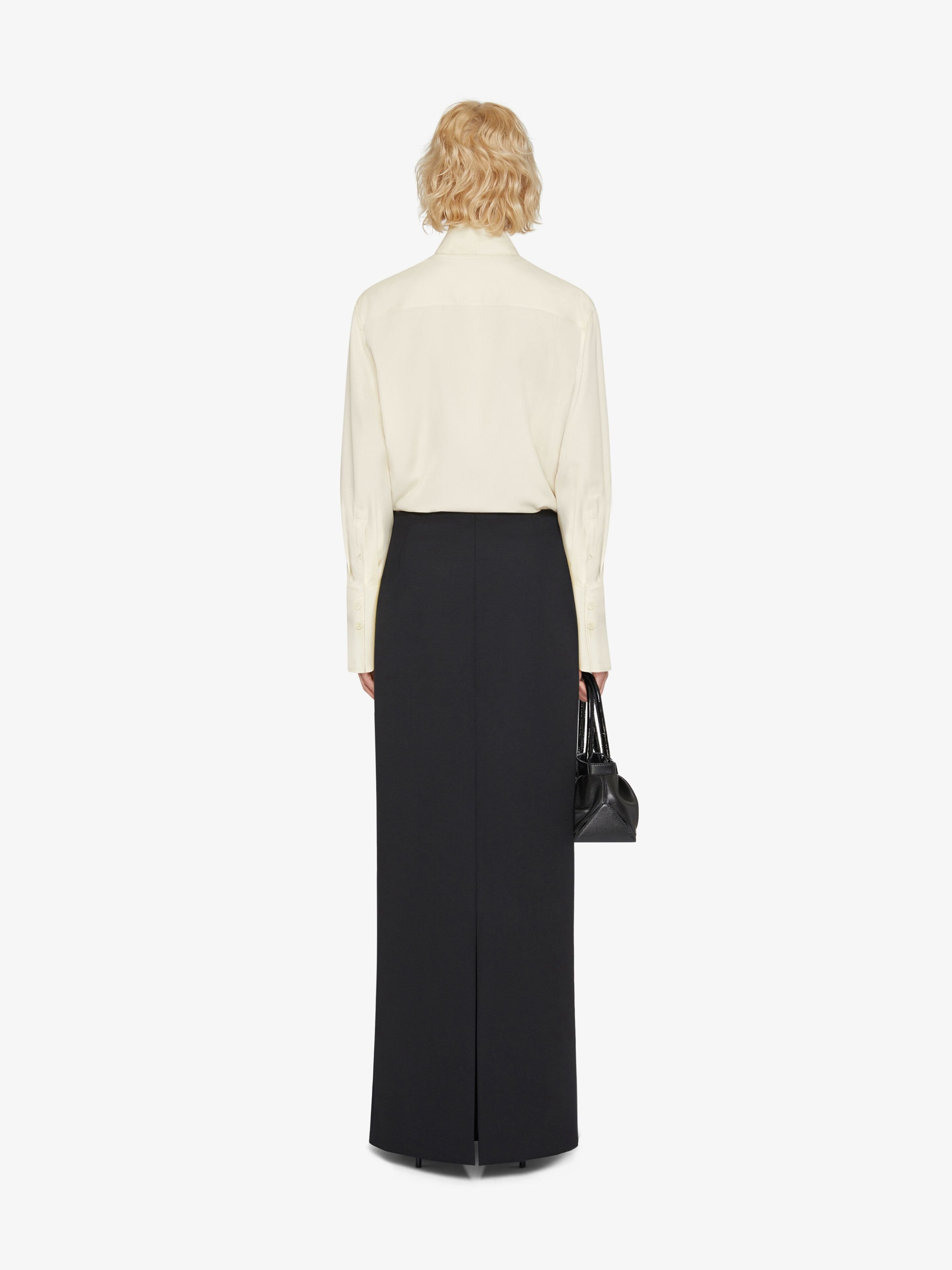Givenchy Skirt In Wool And Mohair In Black