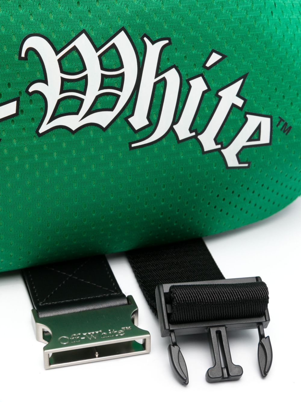 Off-white Core Mesh Belt Bag In Green