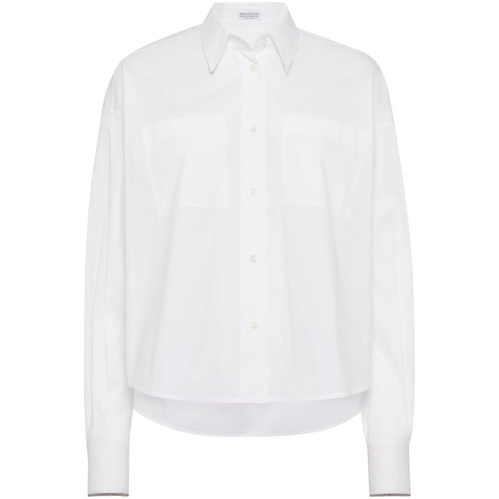 Brunello Cucinelli Long-sleeved Shirt In White
