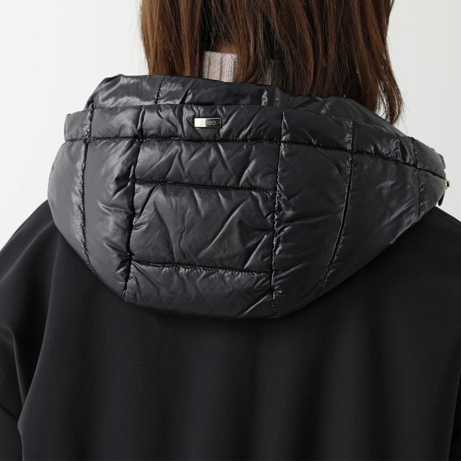 Herno Long-sleeved Down Jacket In Black