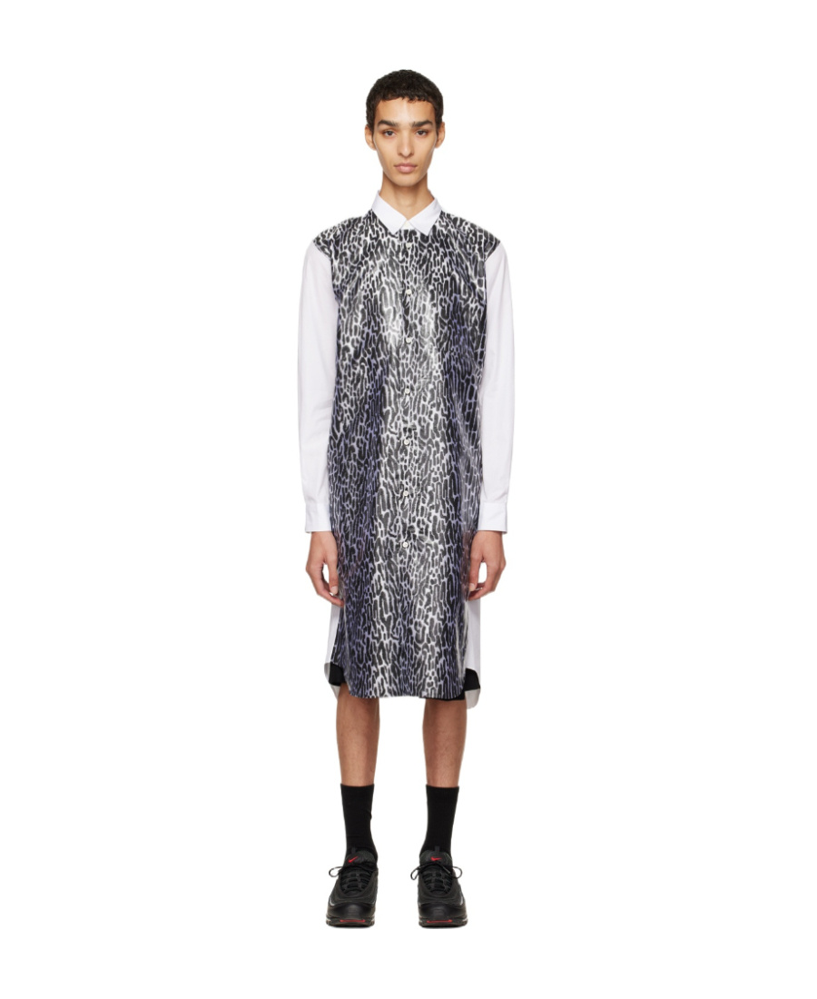 Comme Des Garçons Long-sleeved Shirt In Black