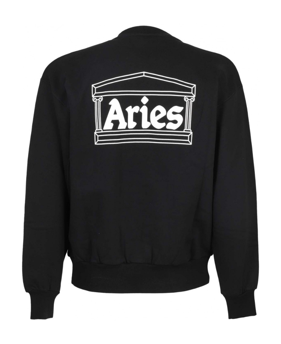 Aries Logo-print Sweatshirt In Black