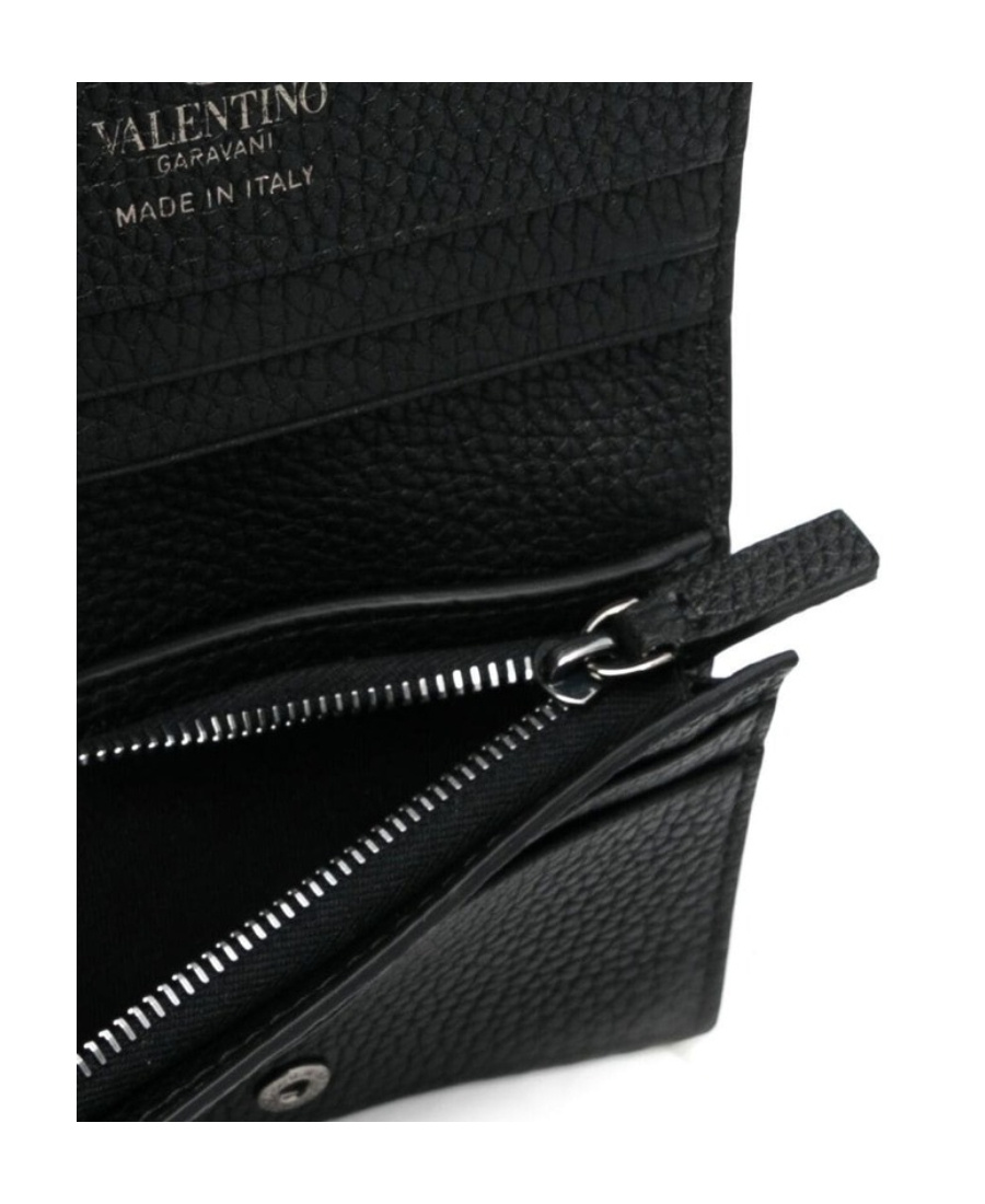 Valentino Rockstud Wallet In Black