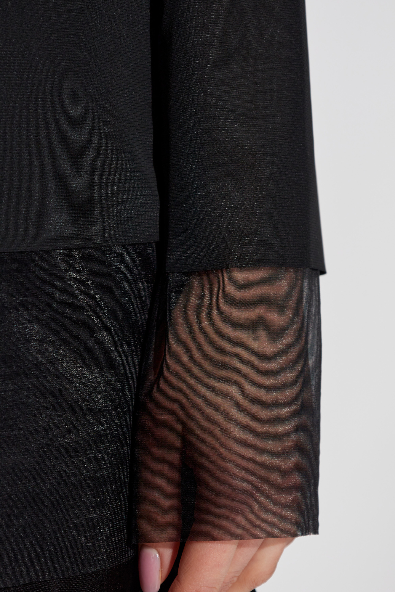 Shop Comme Des Garçons Semi-sheer Blouse