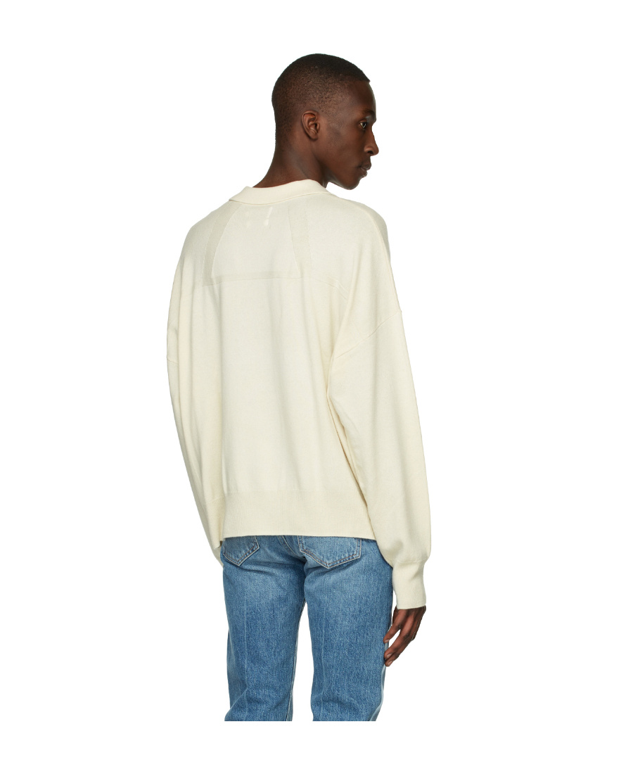 Rhude Off-white Classic Polo In White