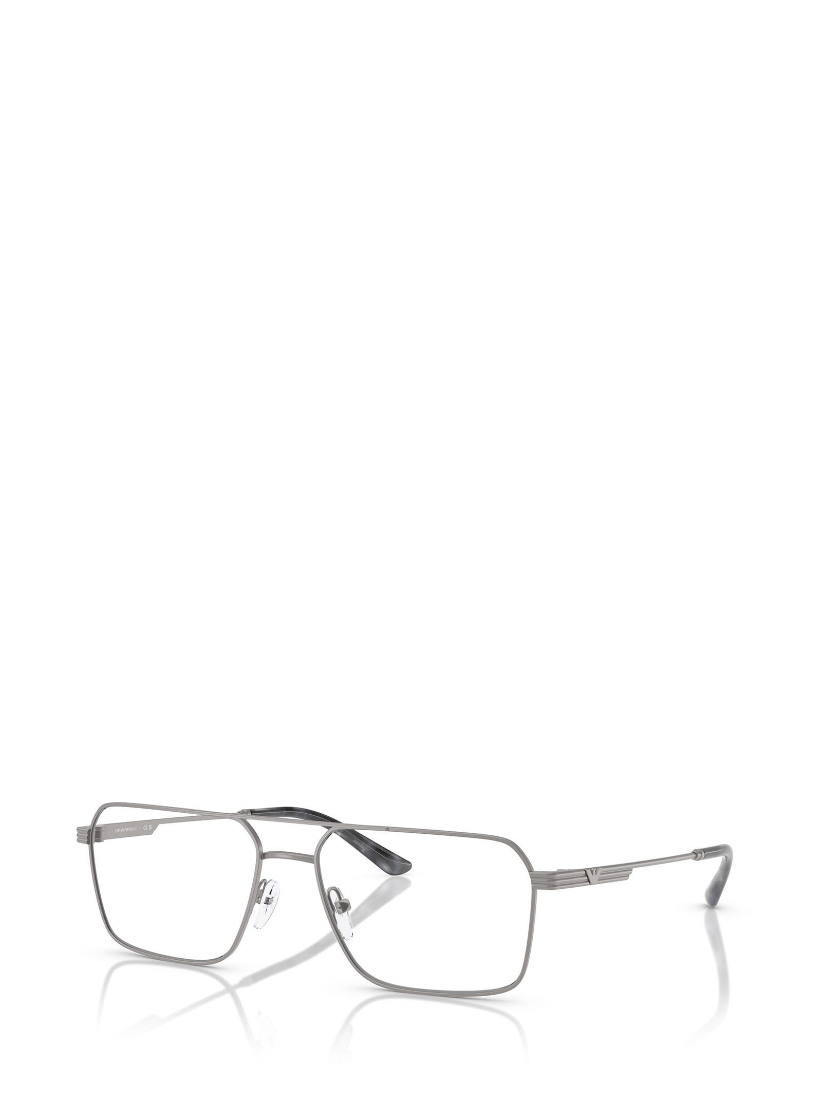 Emporio Armani Pilot Frame Glasses In Metallic