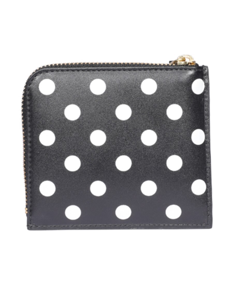 Shop Comme Des Garçons Polka Dot Wallet In Black
