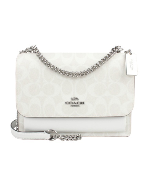 Coach Kare 21 Logo Shoulder Bag In White