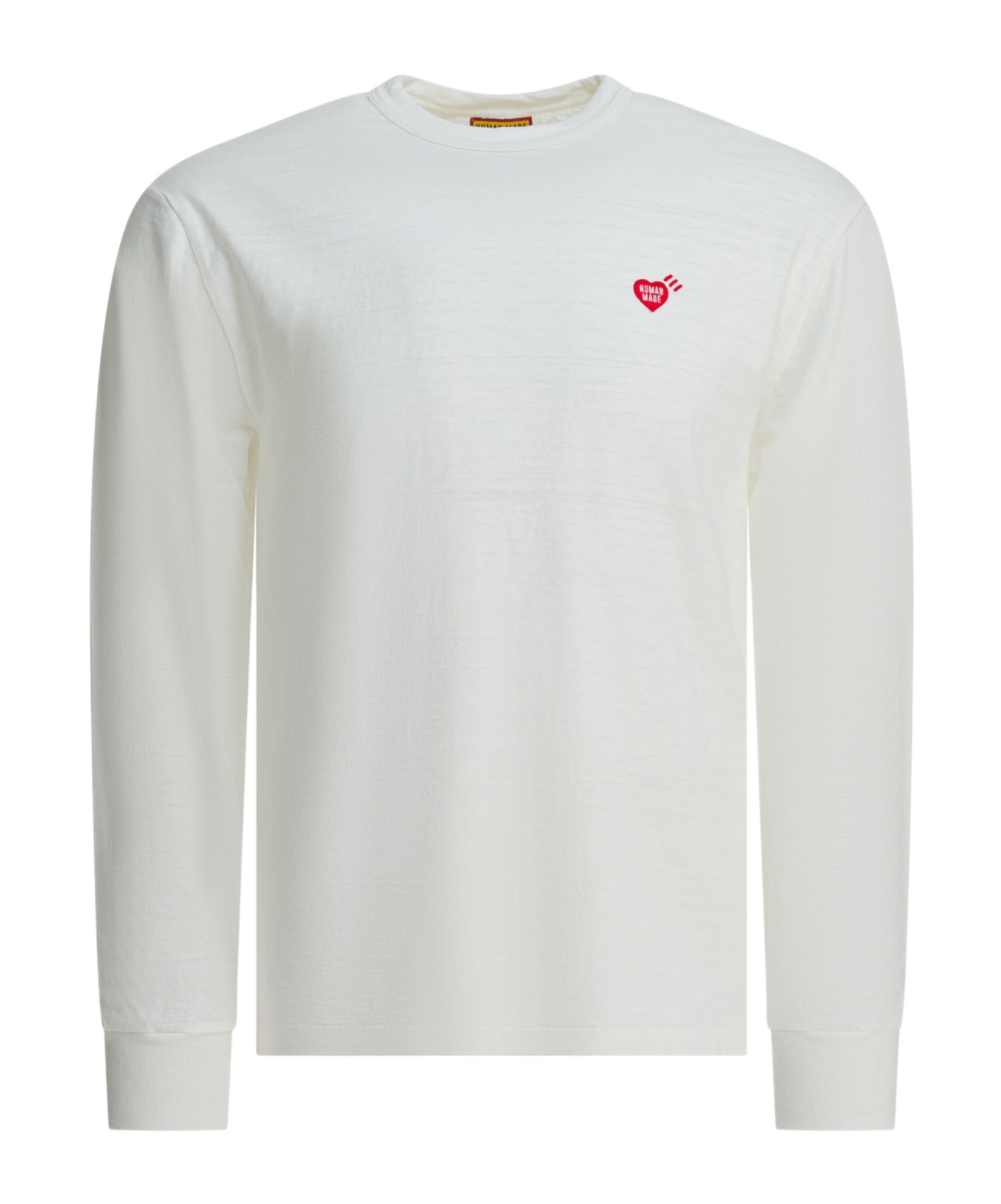 Human Made Long Sleeve Graphic Print Crew Neck T-shirt In White