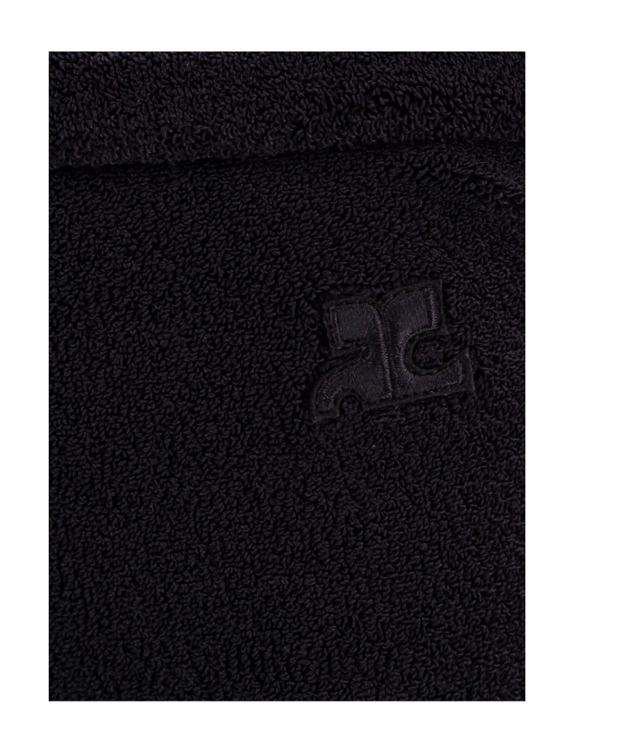 Courrèges Oblique Tailored Wool Blend Pants In Black