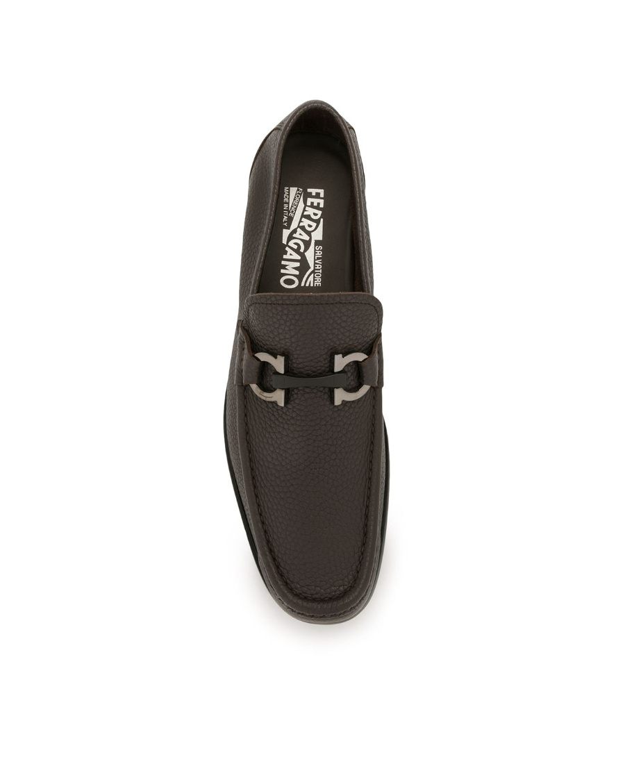Ferragamo Grandioso Slip-on Loafers In Black
