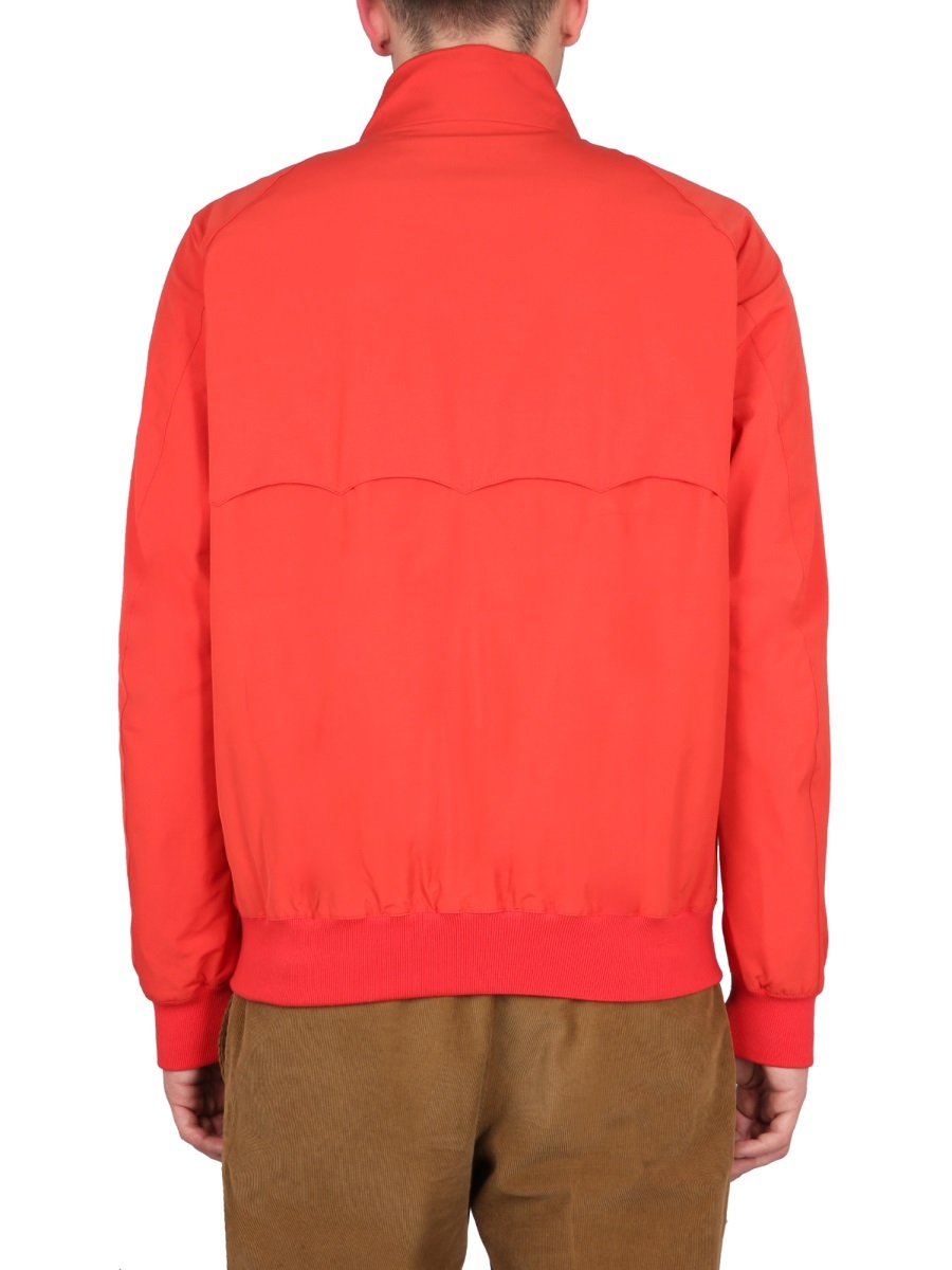 Baracuta Long-sleeve Zipped Bomber Jacket In Red
