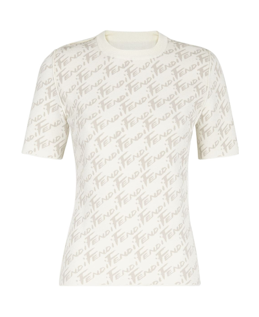 Fendi Round-neck T-shirt In White
