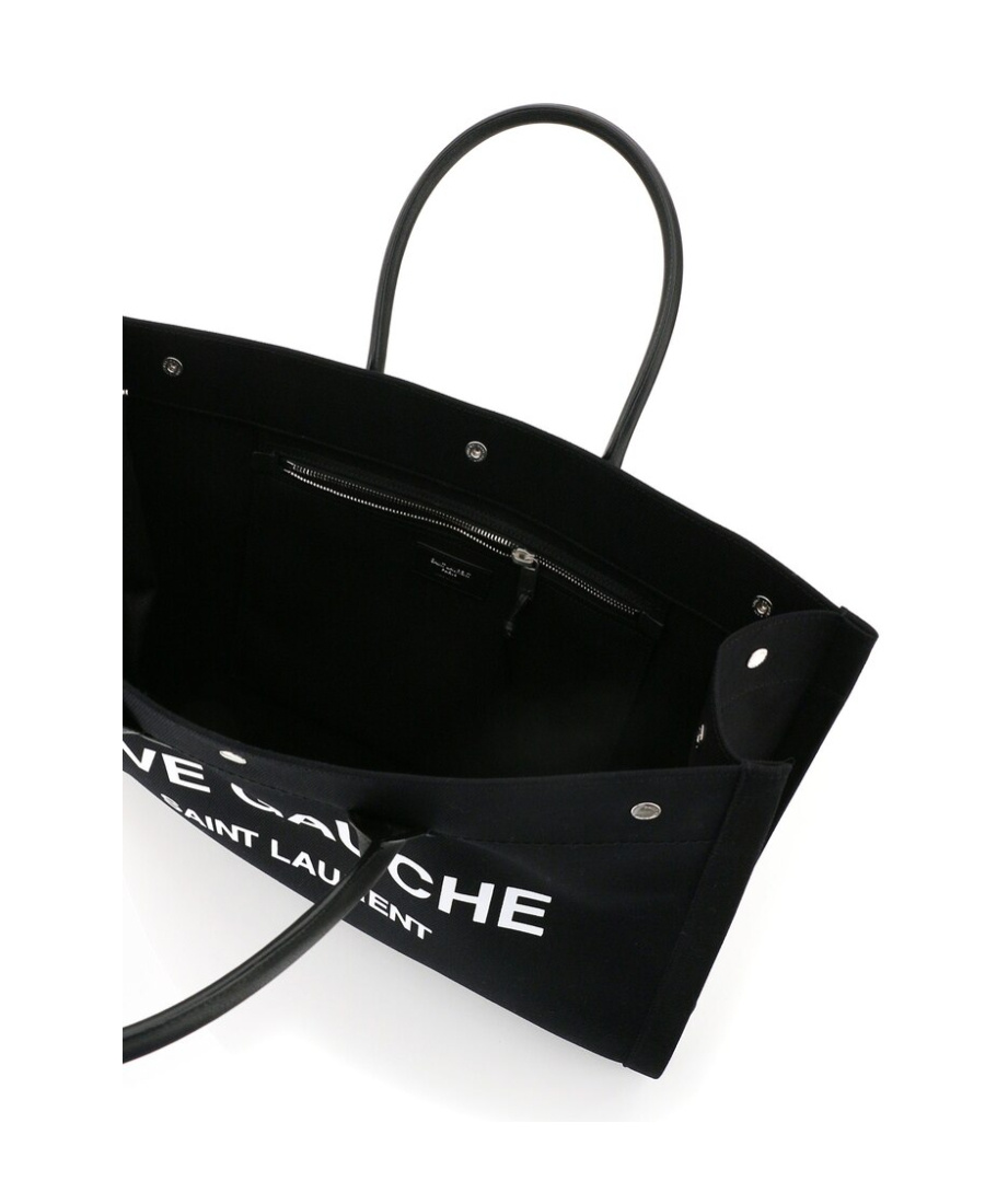 Saint Laurent Rive Gauche Tote Bag In Black