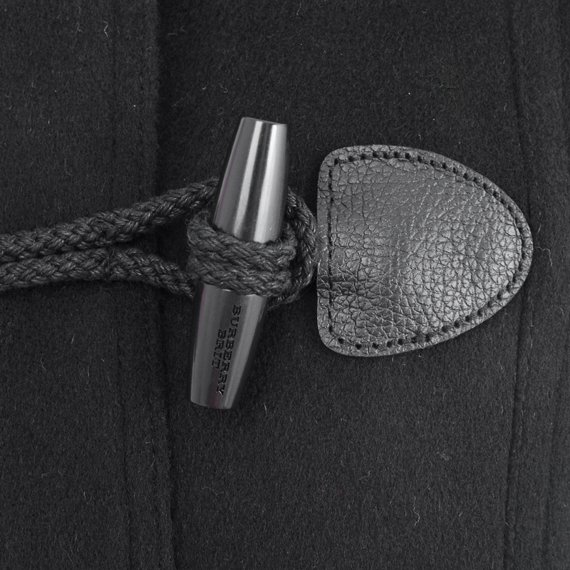 BURBERRY HORN BUCKLE WOOL COAT