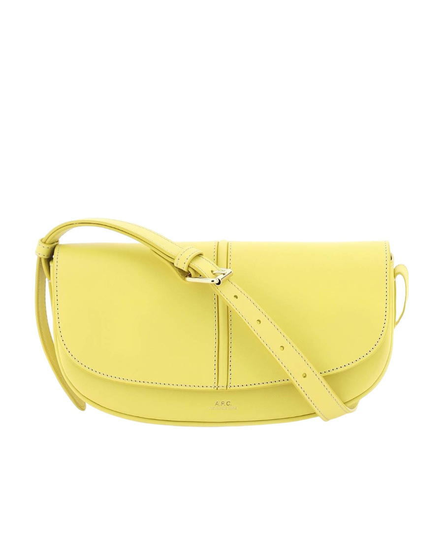 Apc A.p.c. Half-moon Betty Shoulder Bag In Yellow