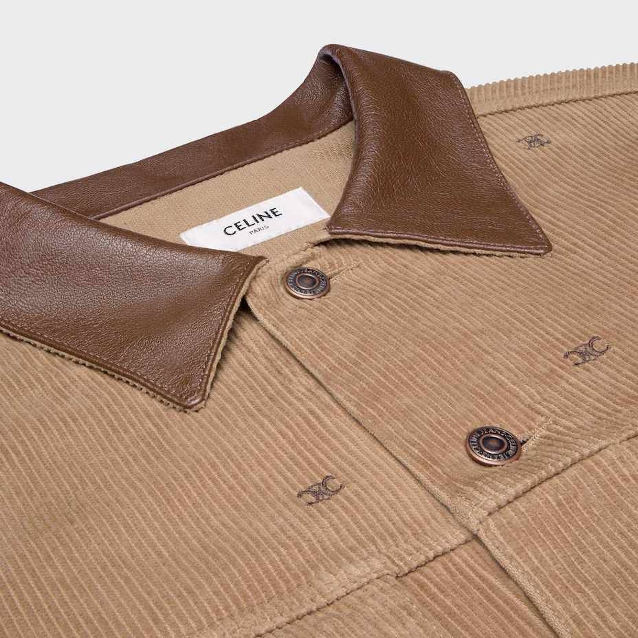 Celine Trucker Jacket In Brown