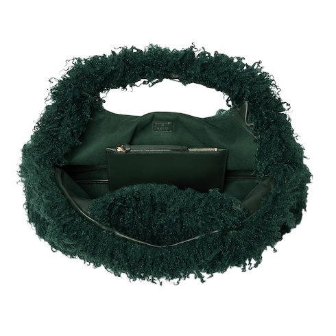 Gucci Softbit Maxi Top Handle Bag In Green